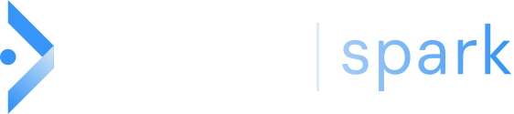 The Cemah Spark logo: A blue chevron graphic, the white text 'cemah,' and the light blue text 'spark.'
