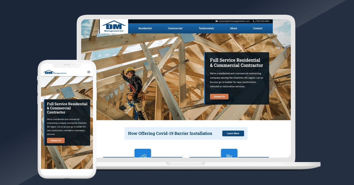 contractor web design